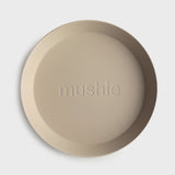 Mushie 2-Pack Bordjes Rond - Vanilla