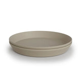 Mushie 2-Pack Bordjes Rond - Vanilla
