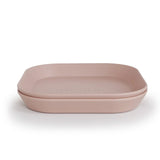 Mushie 2-Pack Bordjes Vierkant - Blush