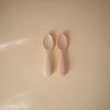 Mushie 2-Pack Babylepels - Blush / Shifting Sand