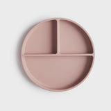 Mushie Siliconen Vakkenbord Met Zuignap - Blush