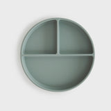 Mushie Siliconen Vakkenbord Met Zuignap - Cambridge Blue