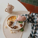 Mushie Siliconen Vakkenbord Met Zuignap - Schifting Sand