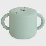 Mushie Siliconen Snackbeker - Cambridge Blue