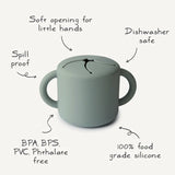 Mushie Siliconen Snackbeker - Shifting Sand