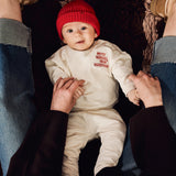 Z8 Newborn Sweater Beau - Tekst - Beige Melange