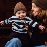 Z8 Newborn Sweater Nikodem - Streep - Chocolate/Blue