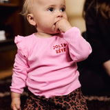 Z8 Newborn Longsleeve Josje - Tekst - Pink