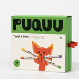Puquu - Draai & Teken Krijtjes - 16 Kleuren