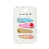 Rockahula Kids Haarclipjes Stof Geborduurd Alpine