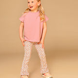 Stains & Stories Girls Flared Broek Bloemen Lila