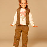 Stains & Stories Girls Sweater Ivory Print