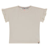 Stains & Stories Girls T-Shirt Ruches Ivory