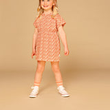 Stains & Stories Girls Jurk Korte Mouw Bloemen