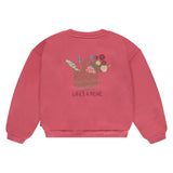 Stains & Stories Girls Sweater Roze Backprint