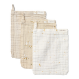 Little Dutch Set Van 3 Hydrofiele Washandjes - Little Goose