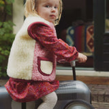 We Are Wovens Wollen Bodywarmer - Red Velvet