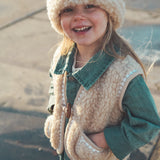 We Are Wovens Wollen Kindermuts - Latte