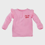 Z8 Newborn Longsleeve Josje - Tekst - Pink