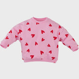 Z8 Newborn Sweater Faylinn - Hartjes - Pink